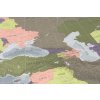 Evropa - nástěnná politická mapa Colour 2 100 x 70 cm (Provedení stříbrný, Varianta magnetická mapa)