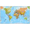 Svět - nástěnná politická mapa 195 x 120cm (ČESKY) (Provedení stříbrný, Varianta magnetická mapa)