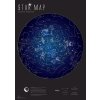 Hvězdná obloha - svítící mapa 59 x 84 cm