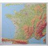 Francie - plastická mapa 92 x 102 cm