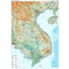 Vietnam, Laos a Kambodža - nástěnná mapa 87 x 124 cm