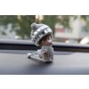 Mini Poppi Mončičák stříbrný, osvěžovač vzduchu do auta