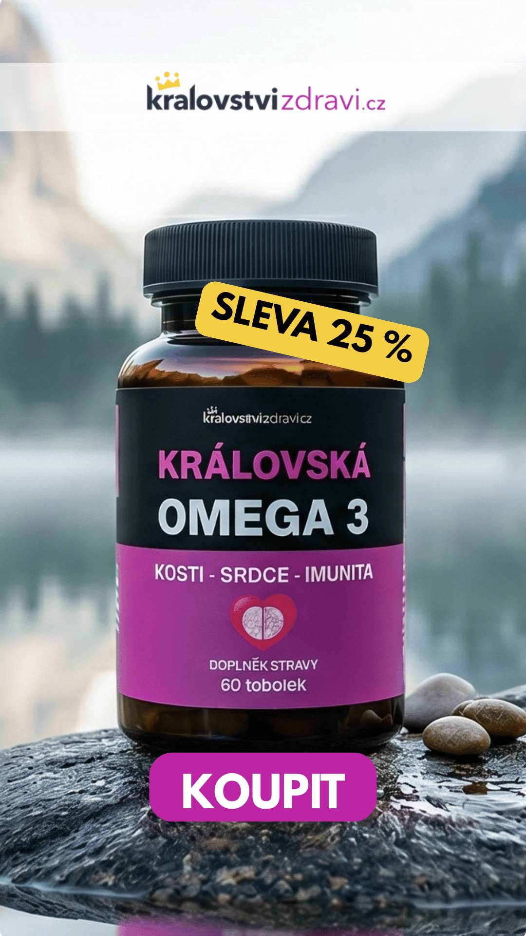 Královská Omega 3 s vitamíny K2, D3, E