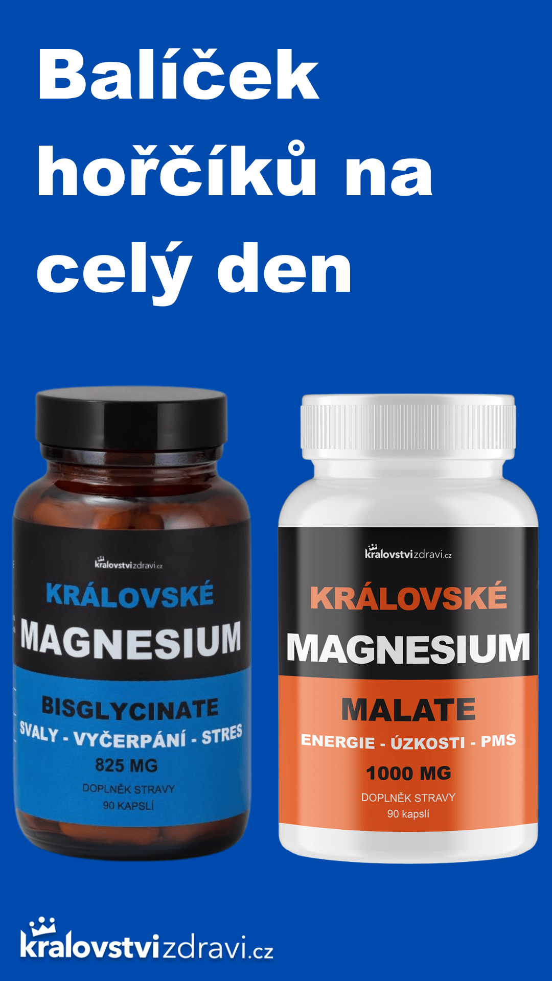 Balíček hořčíků na ranní energii a klidný spánek