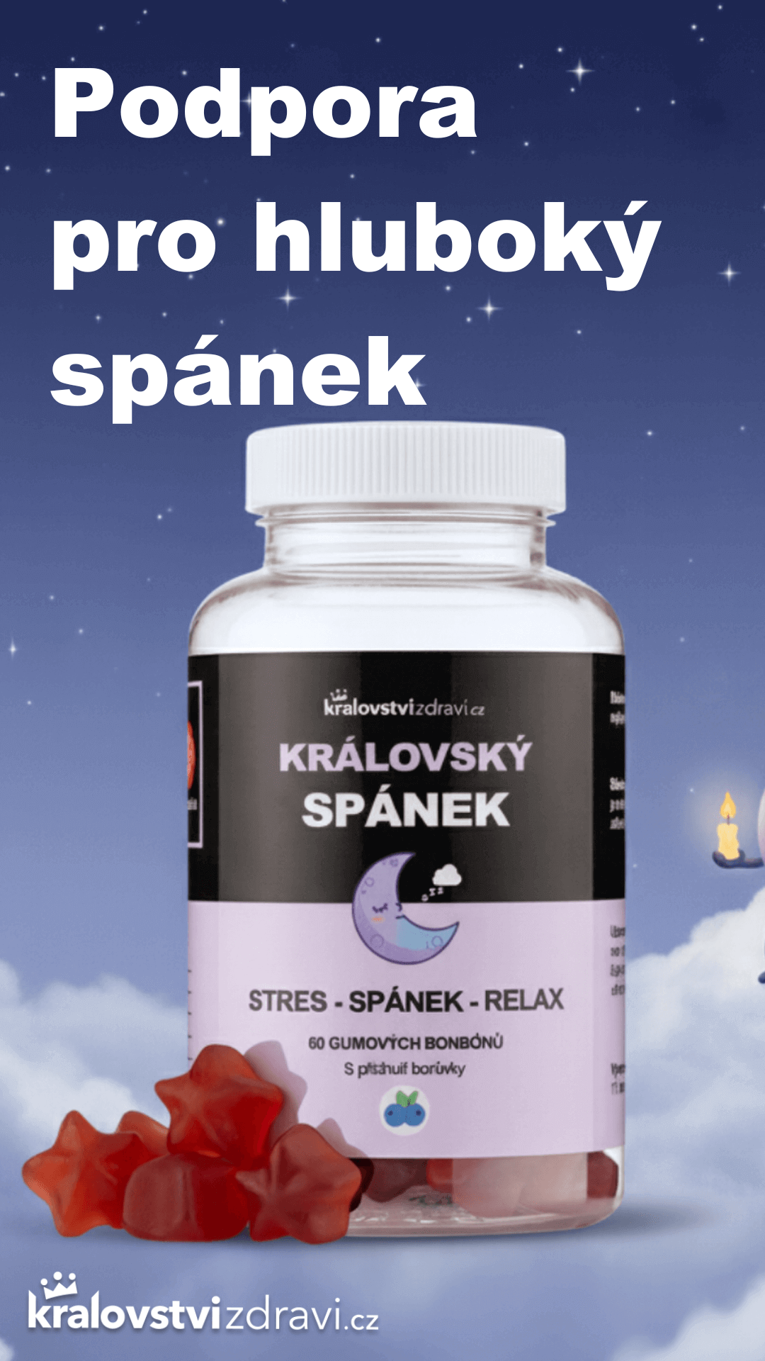 Královské želé na podporu hlubokého spánku