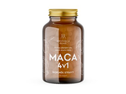 Apotheca Mundi Maca 4v1 - kapsle XXL balení 115 kapslí