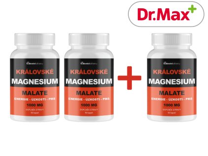 2+1 ZDARMA Královské Magnesium Malate 1000 mg, 3x90 kapslí