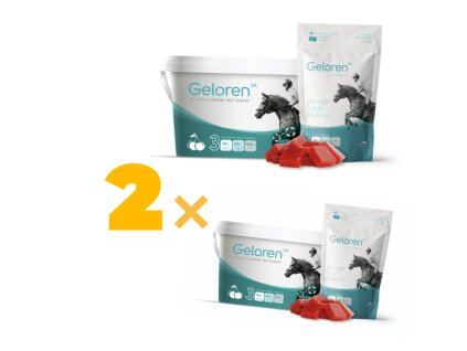 2x Geloren HA višňový 1350g (90 tablet), kloubní výživa