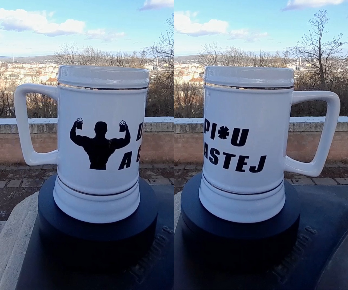 Keramický korbel Drž pi*u a chlastej