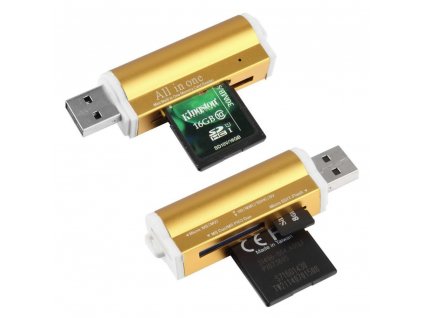 All in one USB 2.0 Multi Memory Card Reader for Micro SD/TF M2 MMC SDHC MS Memory Stick Všetko v jednej čítačke pamäťových kariet USB 2.0 pre 