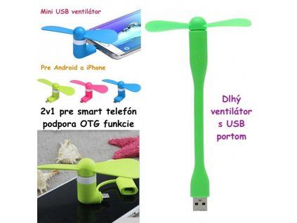Mini USB ventilátor