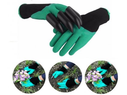 Záhradné rukavice s pazúrmi Garden Genie Gloves With 4 Claws Unisex Cut Resistant Nitrile No Worn Out Fingertips Unisex Claws Left Hand Claws Záhradné džínové rukavice so 4 pazúrmi Unisex rezané odolné nitrily bez opotrebovaných prstov Unisex pazúry