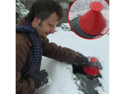 Zázračná škrabka na auto Magic Shovel Window Ice Clean Brush Outdoor Winter Car Tool Snow Windshield 7.5/14.5 cm Funnel Ice Scraper Kefa na čistenie lopaty na okná Škrabka na lievik