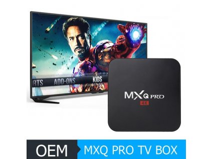 TV BOX MX2 MXQ PRO s OS Androidom  MX2 MXQ PRO Amlogic S905W(1GB 8GB)RK3229 (2GB 16GB) Quad Core Android 7.1 TV BOX With Customized 18.1 4K Media Player Štvorjadrový