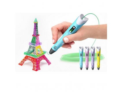 3D pero s LCD displejom second Generation 3D Printing pen DIY 3D Pen ABS/PLA Filament Arts 3D Drawing Pen Creative Gift For Kids Design Painting Drawing C53 druhá generácia 3D tlačiarenské pero  vlákno umenie 3D kresliace pero Kreatívne darček pre deti Dizajn maľby 