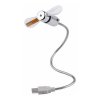 USB ventilátor s LED hodinami Universal Mini USB Cooling Fan Flexible Colorful LED Light for Notebook Laptop Computer Free Shipping Univerzálny mini USB chladiaci ventilátor Flexibilné farebné LED svetlo pre prenosný počítač