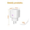 Inteligentná zásuvka Smart Plug 16A Smart plug , wifi, smart with power monitor, wifi wireless smart socket with Google Alexa home voice control inteligentná zástrčka, 16A EÚ, wifi, inteligentná s monitorom napájania, wifi bezdrôtová inteligentná zásuvka s domácim hlasovým ovládaním Google Alexa