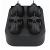 3D forma na ľad LEBKA 4 Grids 3D Skull Head Ice Cube Mold Halloween Skull Shaped Whisky Wine Ice Cube Tray Maker Chocolate Mould Bar Party Supplies 4 mriežky 3D lebka hlava ľadová kocka forma Halloween lebka v tvare whisky víno ľadová kocka zásobník tácka čokoláda forma bar strana strana dodávky
