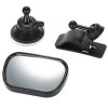 Doplnkové spätné zrkadielko na dieťa Car Back Seat View Baby Mirror 2 in 1 Mini Children Rear Convex Mirror Adjustable Auto Kids Monitor Safety Reverse Safety Seat Pohľad na zadné sedadlo auta Detské zrkadlo 2 v 1, mini detské zadné konvexné zrkadlo, nastaviteľné automatické detské monitory, bezpečnostná spätná sedačka