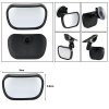 Doplnkové spätné zrkadielko na dieťa Car Back Seat View Baby Mirror 2 in 1 Mini Children Rear Convex Mirror Adjustable Auto Kids Monitor Safety Reverse Safety Seat Pohľad na zadné sedadlo auta Detské zrkadlo 2 v 1, mini detské zadné konvexné zrkadlo, nastaviteľné automatické detské monitory, bezpečnostná spätná sedačka