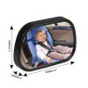 Doplnkové spätné zrkadielko na dieťa Car Back Seat View Baby Mirror 2 in 1 Mini Children Rear Convex Mirror Adjustable Auto Kids Monitor Safety Reverse Safety Seat Pohľad na zadné sedadlo auta Detské zrkadlo 2 v 1, mini detské zadné konvexné zrkadlo, nastaviteľné automatické detské monitory, bezpečnostná spätná sedačka