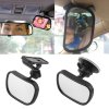 Doplnkové spätné zrkadielko na dieťa Car Back Seat View Baby Mirror 2 in 1 Mini Children Rear Convex Mirror Adjustable Auto Kids Monitor Safety Reverse Safety Seat Pohľad na zadné sedadlo auta Detské zrkadlo 2 v 1, mini detské zadné konvexné zrkadlo, nastaviteľné automatické detské monitory, bezpečnostná spätná sedačka