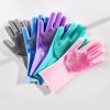 Silikónová rukavice na umývanie povrchov Single Silicone Dish Scrubber Glove Food Dog Brush Car Washing Gloves Cleaning Washer Dishwashing Gloves Kitchen Accessories Jediné silikónové umývacie rukavice rukavice pre psy, kefy na umývanie auta, umývacie rukavice, čistenie, umývačky riadu, rukavice na umývanie riadu, kuchynské doplnky