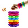 Repelentný náramok proti hmyzu až na 7 dní Mosquito Repellent Bracelet Stretchable Elastic Coil Spiral Wrist Band Telephone Chains Anti-mosquito Bangle Hair Ring Headress Náramok odpudzujúci moskytiéru elastická špirála špirála zápästie telefón telefónne retiazky proti komárom náramok na vlasy krúžok na vlasy