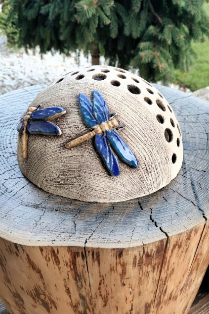 Keramická půlkoule 20cm - ruční výroba