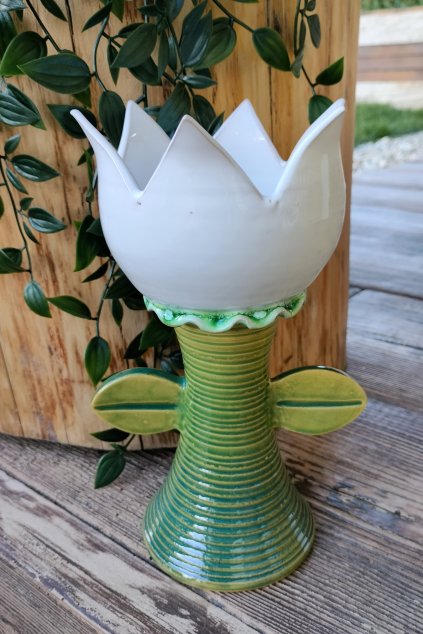 Keramický kalich TULIPÁN - ruční výroba