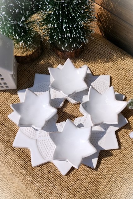 Keramický adventní svícen - ruční výroba