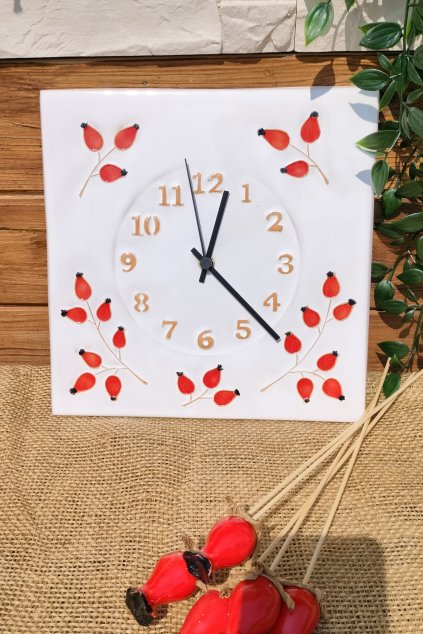 Keramické šípkové hodiny