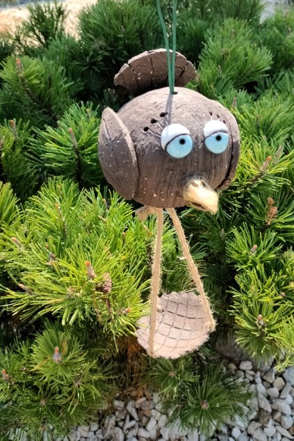 Keramické krmítko ptáček - ruční výroba