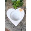 Keramické srdce na svíčku - ruční výroba