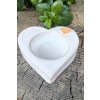 Keramické srdce na svíčku - ruční výroba