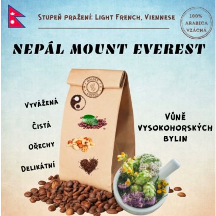 100% Vzácná Arabica - Nepál Mount Everest