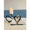 Kovaný svícen, černý 3