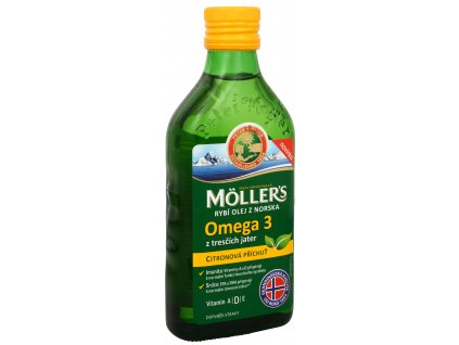 moller s rybi olej omega 3 z trescich jater s citronovou prichuti 250 ml 14382129