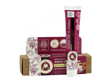 organicka zubni pasta brusinkova posileni zubni skloviny 75ml agata