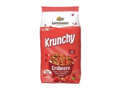 6 x Barnhouse Bio Krunchy ovesné s jahodami, 700g