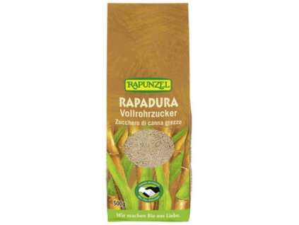 12 x Rapunzel Bio Třtinový cukr Rapadura, 500g