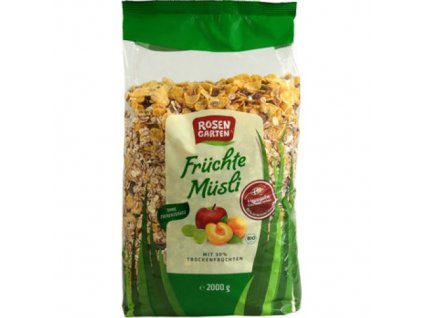 4 x Rosengarten Bio Müsli se sušeným ovocem, 2kg