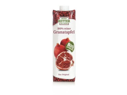 12 x Retter Bio 100% Šťáva Granátové jablko, 1l