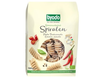 12 x Byodo Bio Vřetena z letní špaldy, 500g