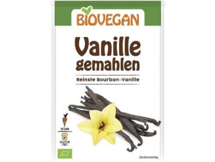 20 x BioVegan Bio Bourbon vanilka mletá, 5g