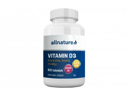 allnature vitamin d3 2000 iu 60 tob