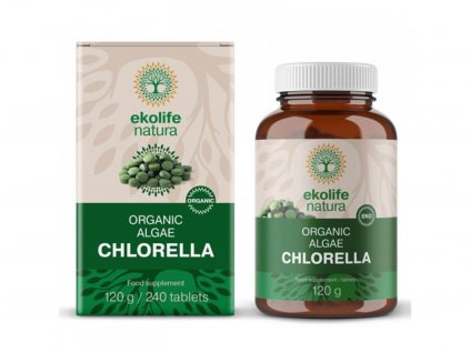 Chlorella ALGAE BIO Organic 240 tbl. EKOLIFE NATURA
