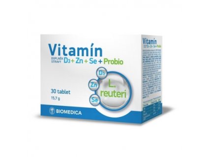 Biomedica VItamín D3+Zn+Se+Probio
