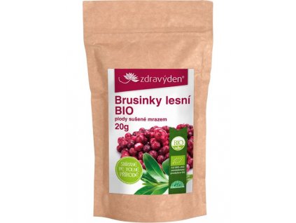 brusinky lesni bio susene mrazem 20g