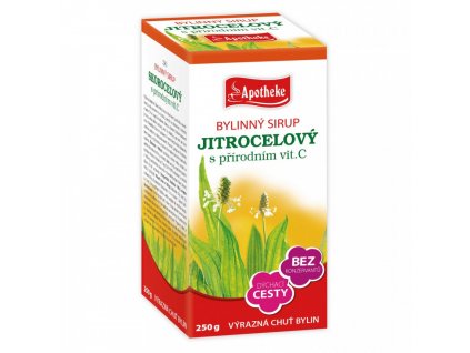 Bylinný sirup JITROCELOVÝ s přírodním vitamínem C 250g APOTHEKE